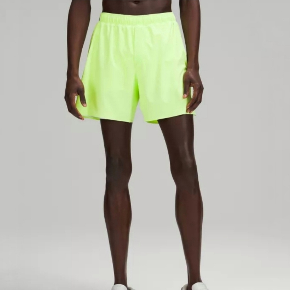 lululemon athletica Neon Green Athletic Shorts